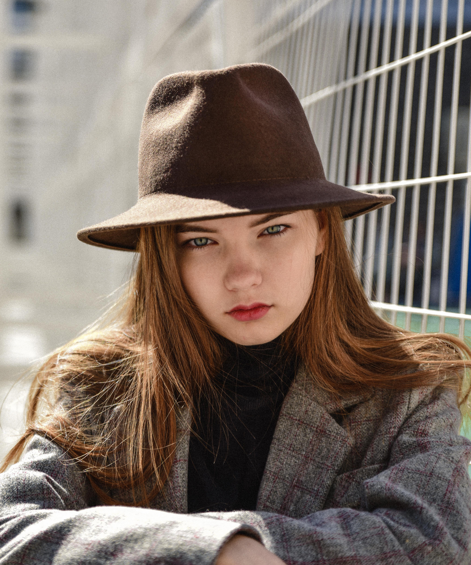 Milano Wool Fedora Hat (Brown)