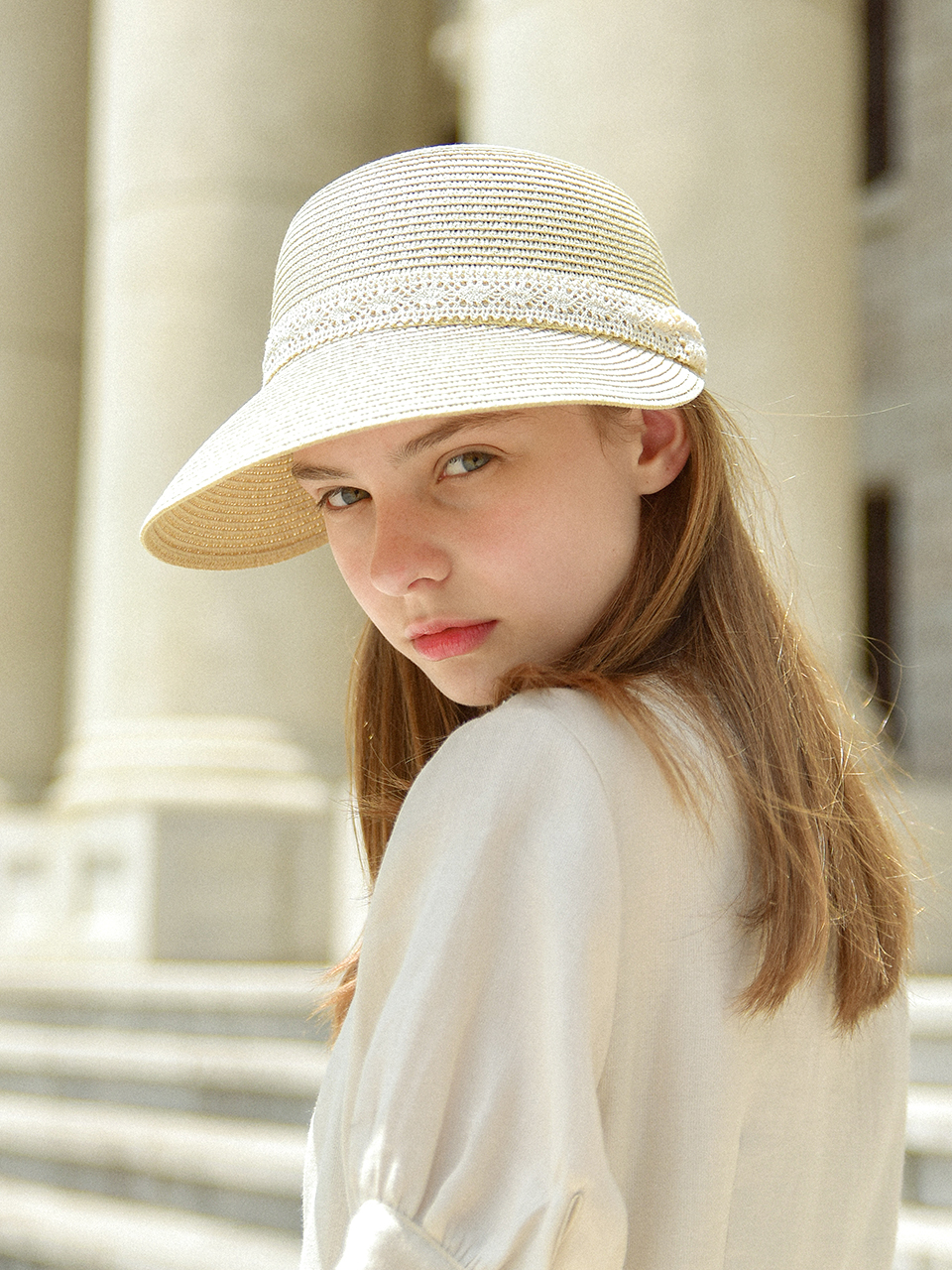 Lady London Lace Panama Hat (2color)