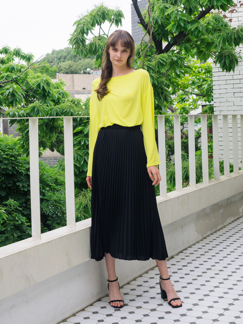 Dijon Pleats Skirt (2color)